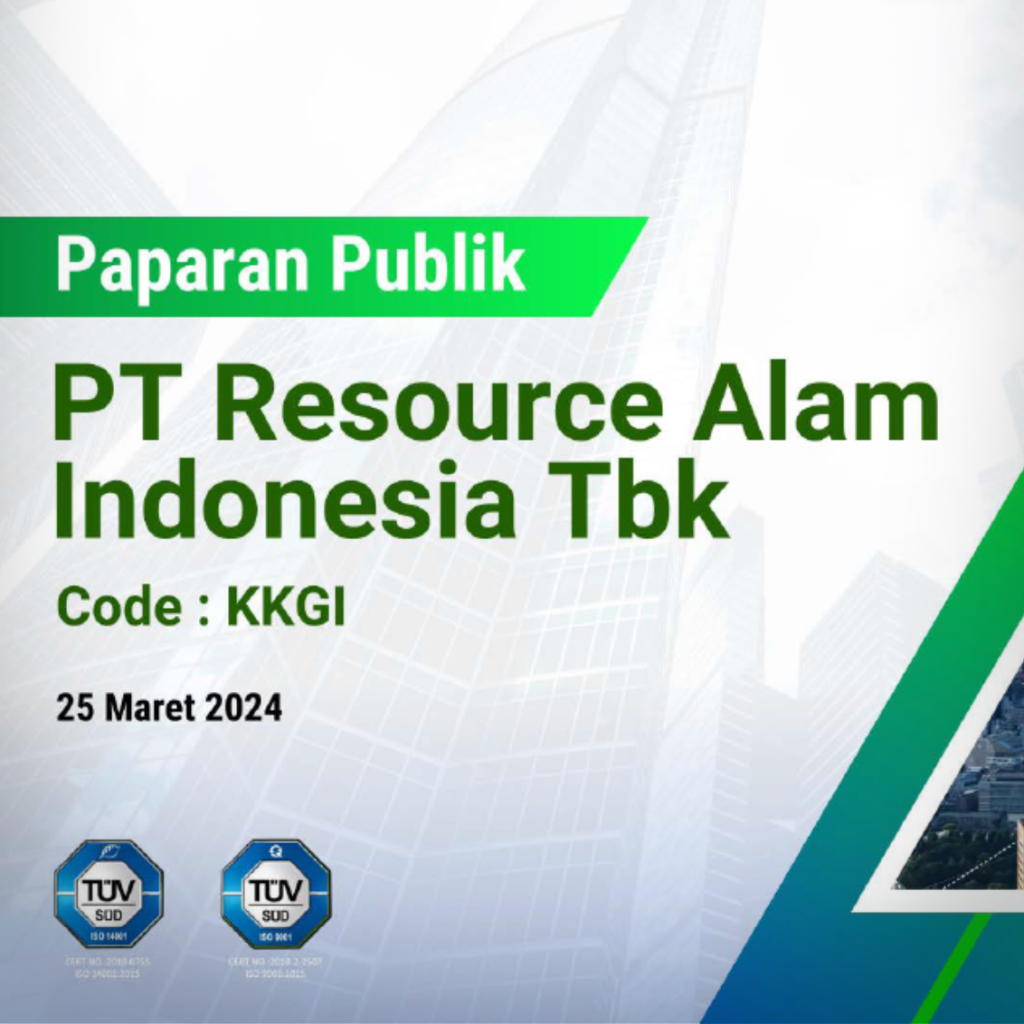 Paparan Publik PT Resource Alam Indonesia Tbk 2024